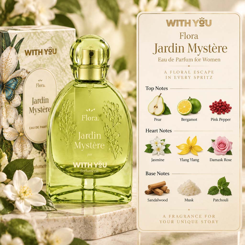ادکلن زنانه ویت یو جاردین میستر (Jardin Mystere) حجم 100 میل