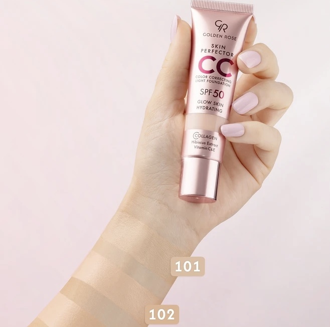 سی سی کرم گلدن رز SPF 50