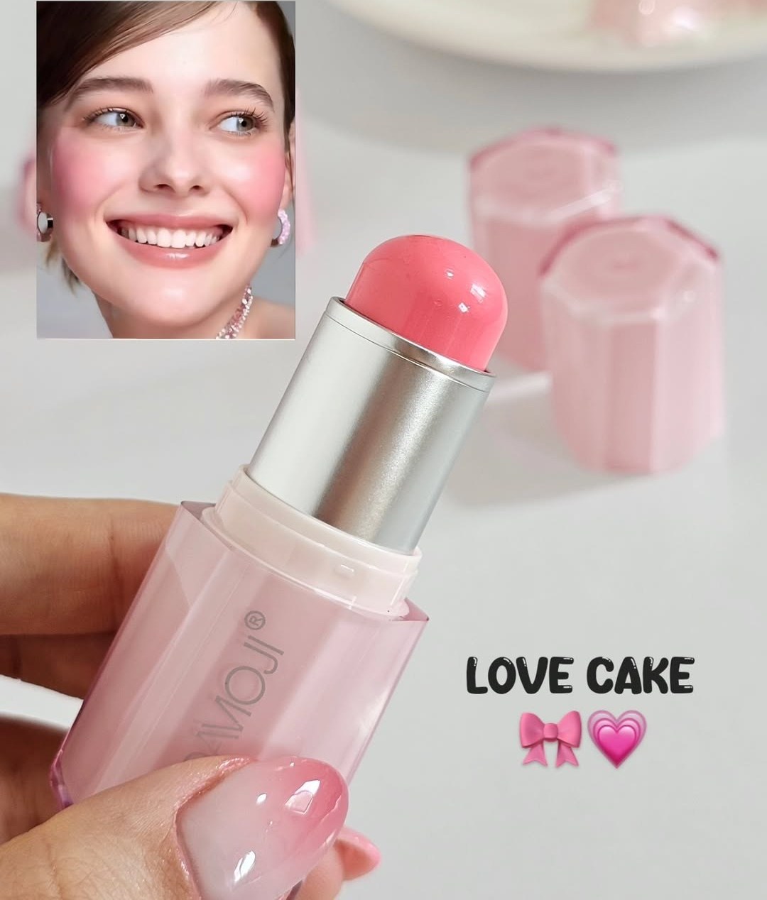 رژگونه استیکی طرح شیگلم هدی موجی HUDAMOJI