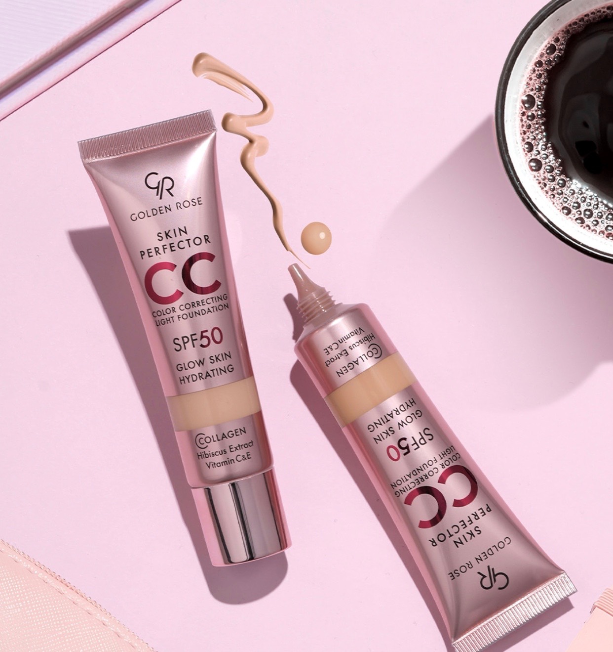 سی سی کرم گلدن رز SPF 50