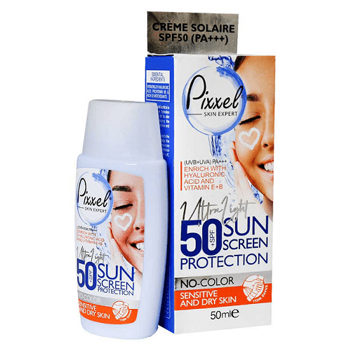 کرم ضد آفتاب بی رنگ پیکسل SPF50
