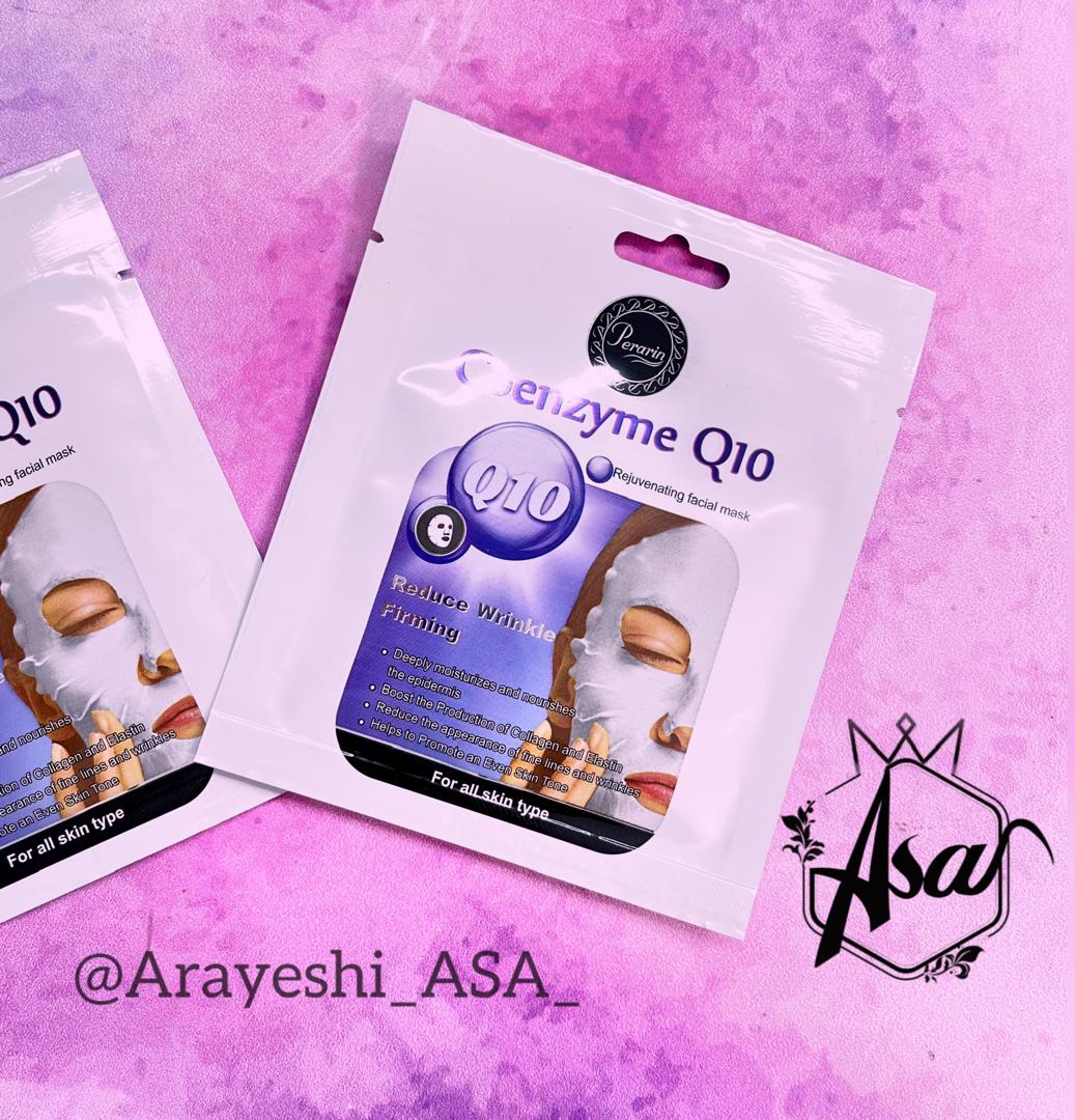 ماسک ورقه ای صورت روغن (کوآنزیم) کیوتن پرارین - Qoenzyme Q10 Perarin sheet Mask