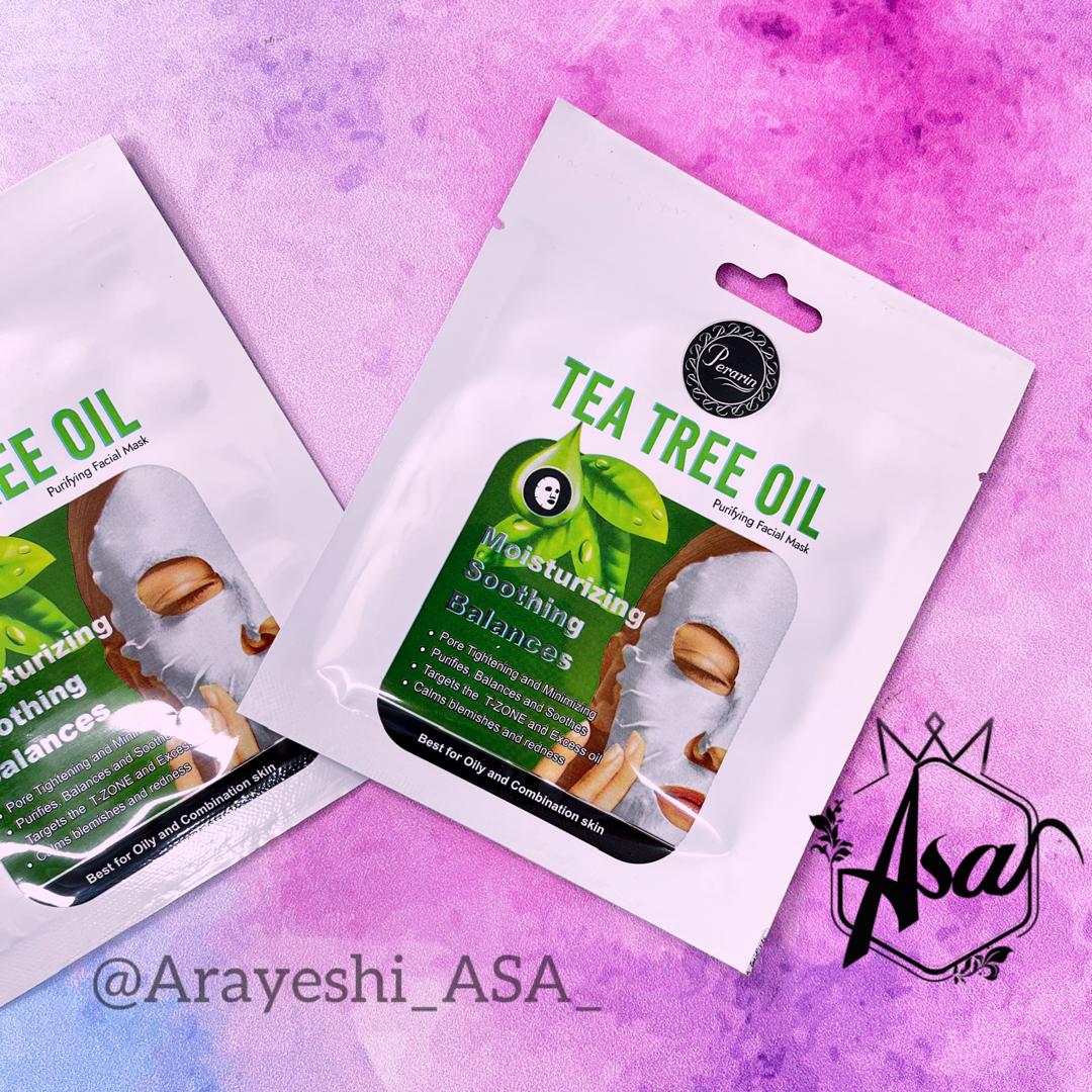 ماسک ورقه ای صورت حاوی عصاره روغن درخت چای پرارین - Tea Tree Oil Perarin Sheet Mask