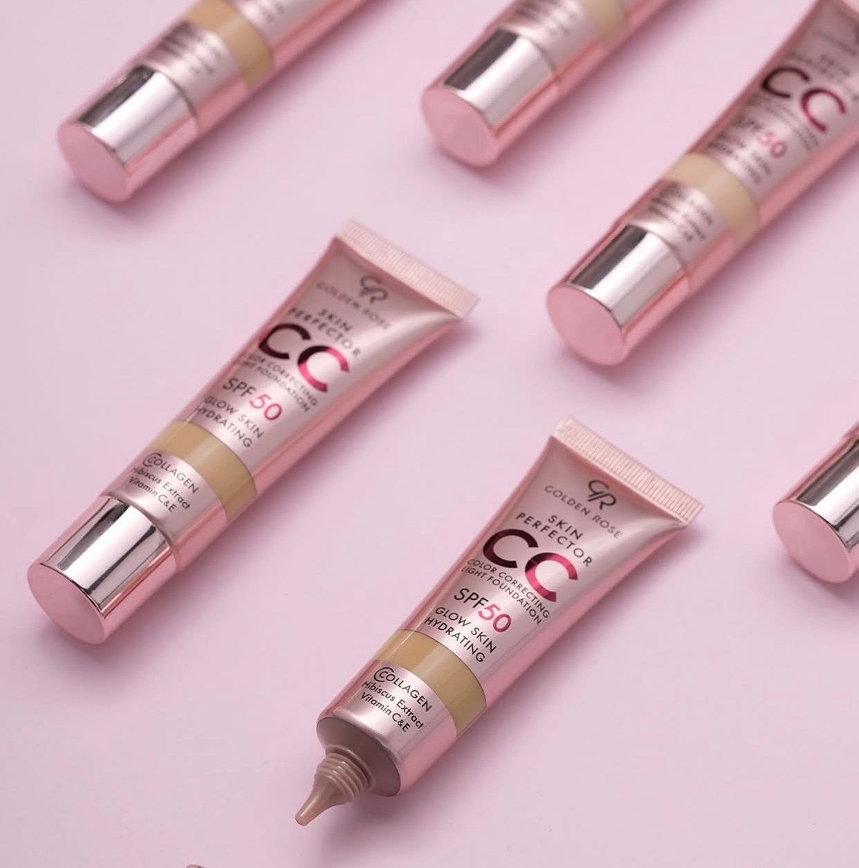 سی سی کرم گلدن رز SPF 50
