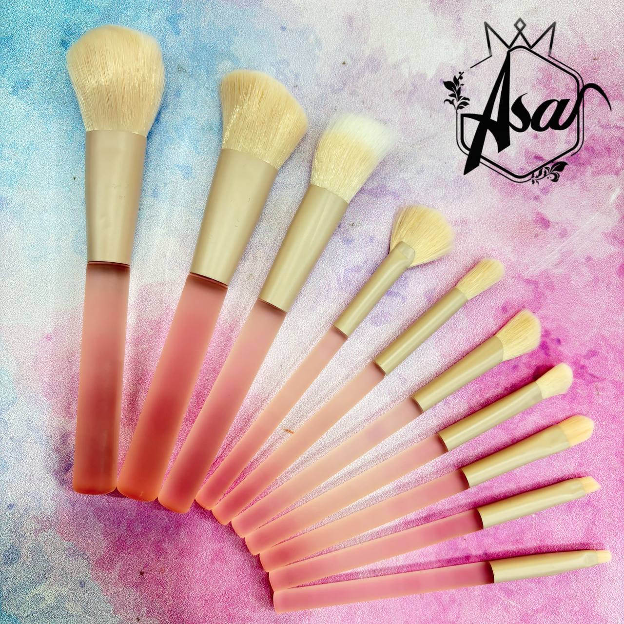 ست براش 10 تکه پاستیلی