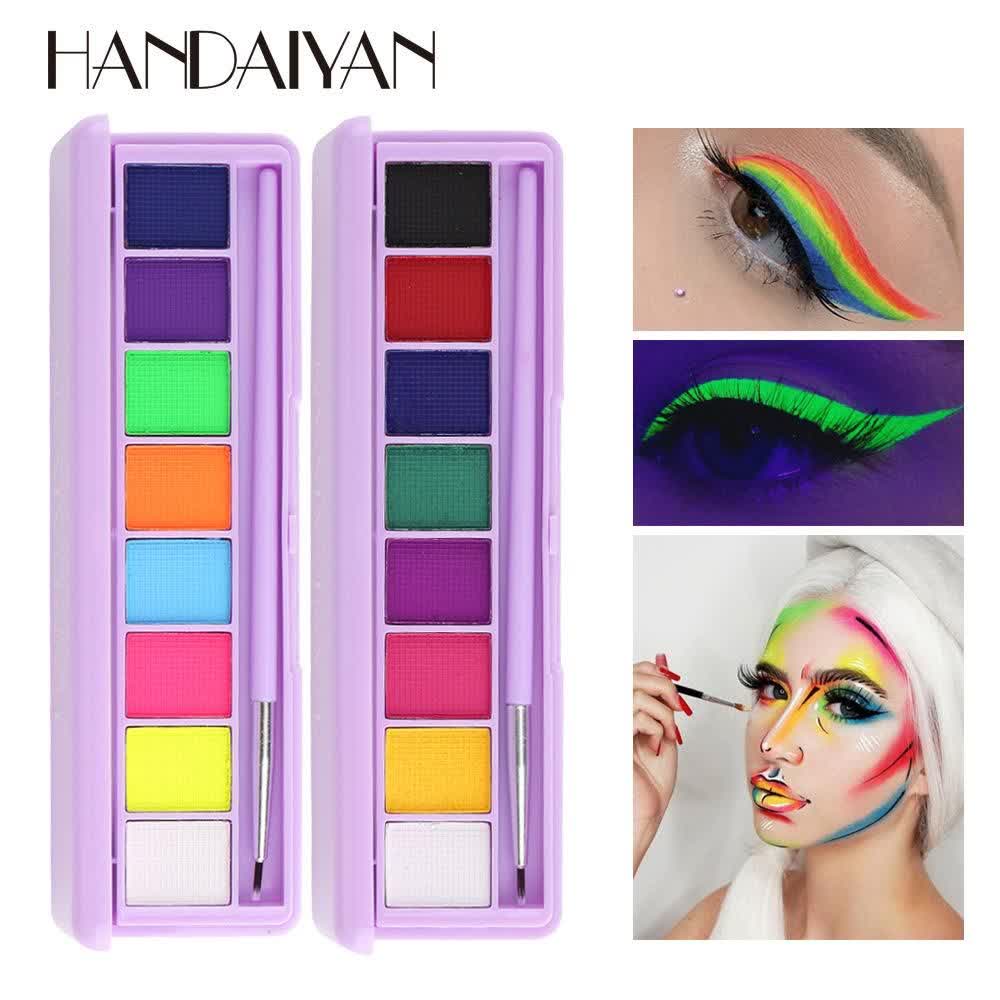 پالت نئونی خط چشم آبرنگی 8 رنگ هندیان Handaiyan