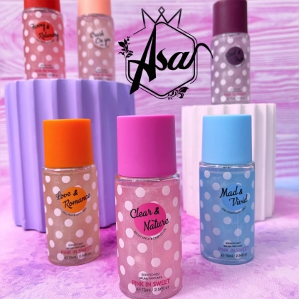 بادی اسپلش شاین دار خال خالی pink in sweet 