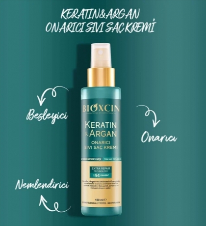 اسپری مو بیوکسین دوفاز آرگان کراتین BIOXCIN
